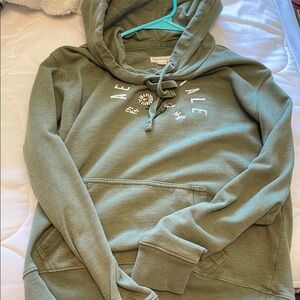 Aeropostale Green Oversized Sweatshirt Hoodie